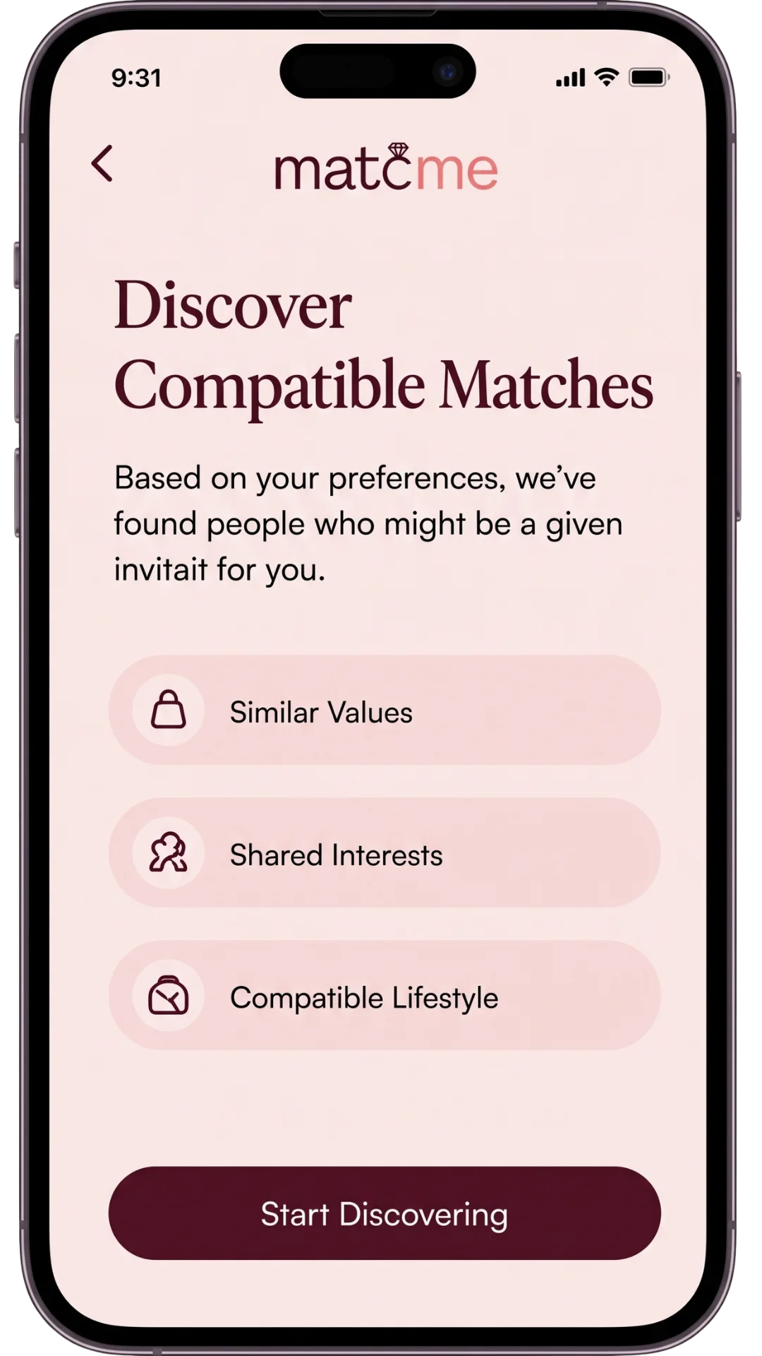 Recommended matches